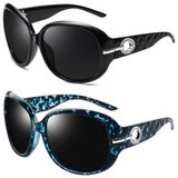 Oculos De Sol Feminino Polarizados Com Protecao Uv, Joopin C11, 2 Unidades, Preto E Azul Tartaruga