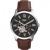 Relogio Masculino De Quartzo Automatico, Com Pulseira De Couro, Fossil Me3061, Marrom