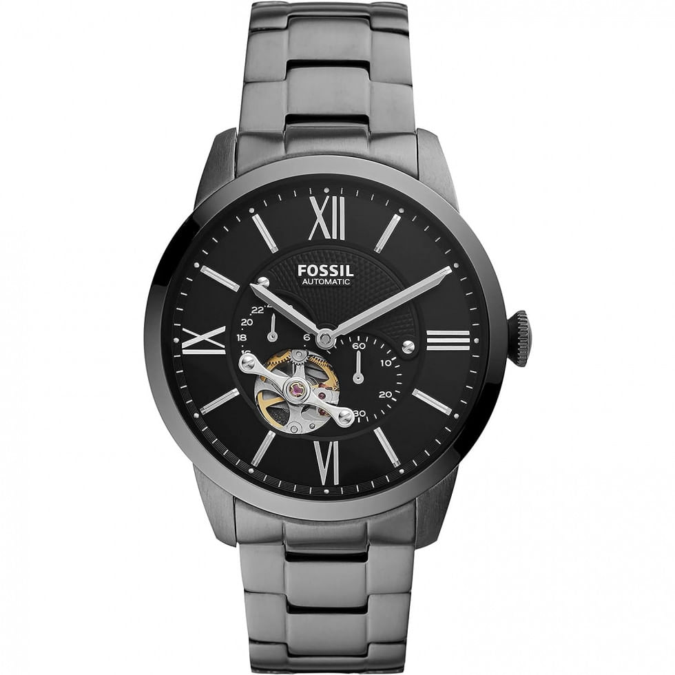 Relogio Masculino De Quartzo, Com Pulseira De Aco Inoxidavel, Fossil Me3172, Preto