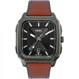 Relogio Masculino Analogico De Quartzo Com Pulseira De Couro, Fossil Fs5934, Marrom