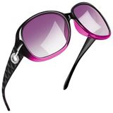 Oculos De Sol Feminino Com Protecao Uv, Joopin A19, Roxo Gradiente