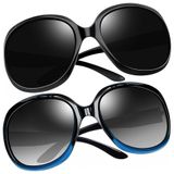 Oculos De Sol Feminino Polarizados Com Protecao Uv, Joopin D07, 2 Unidades, Preto E Azul Gradiente