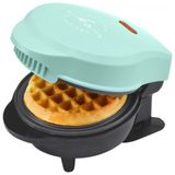 Seletivos De Cozinha Mini Maquina De Waffle Antiaderente 1 Fatia, 600w, Turquesa, Turquesa, 110v, Kitchen Selectives Wm 46mg, Azul Turquesa