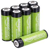 Amz Pilhas Aa Recarregaveis 2000 Mah, Ate 1000 Recargas, 8 Unidades