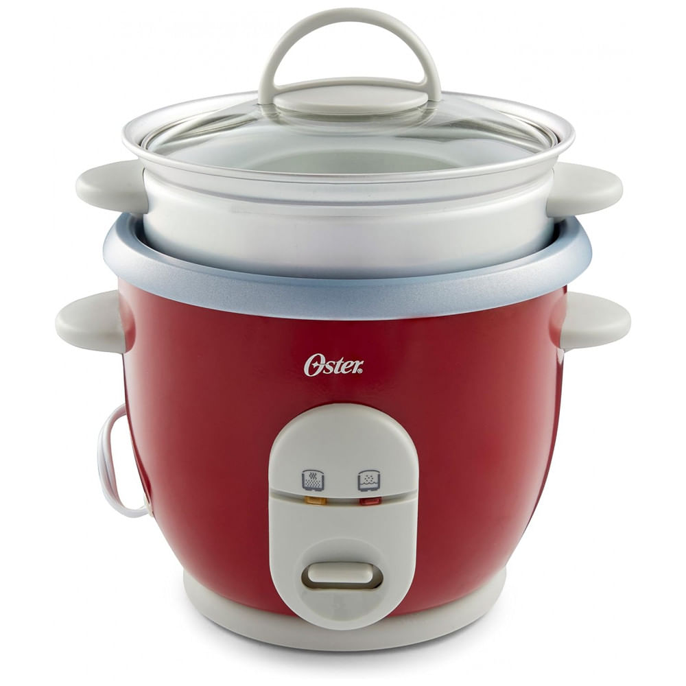 Panela De Arroz Eletrica 1l Com Painel De Controle Digital, 350w, 110v, Oster 004722 000 000, Vermelho