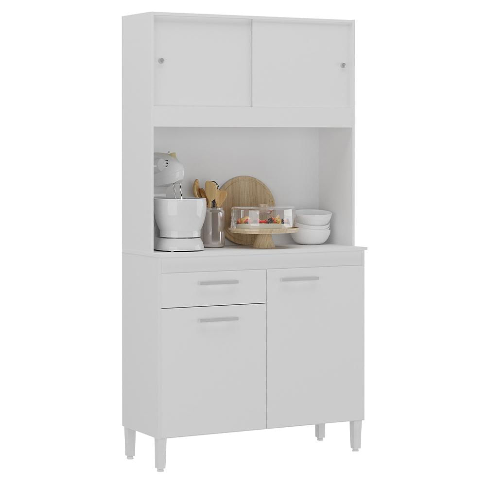 Armario Cozinha Ceara Com 4 Portas Branco