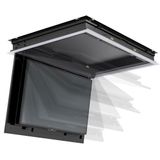 Flap De Teto Motorizado Para Tv Até 55&#39;&#39; Pol. Like Pi Total Black L314-2124 Bivolt Acabamento Preto