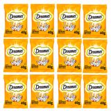 Kit 12 Petisco Dreamies Para Gatos Adultos Queijo 40g