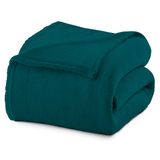 Cobertor Microfibra Liso Queen Verde Petróleo