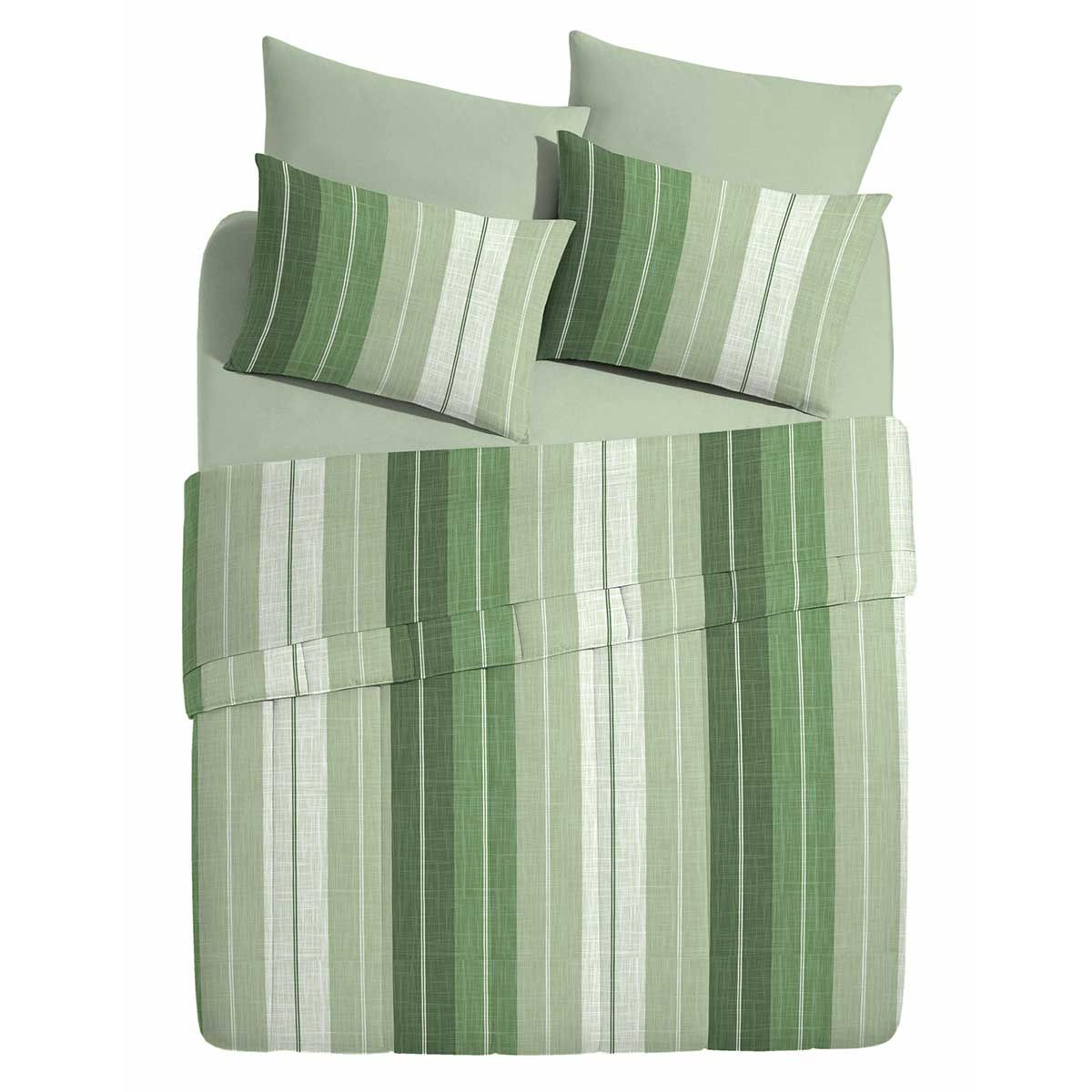 Jogo De Cama Casal Camesa Infinity Verde 4 Peças