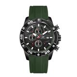 Relógio Luminoso De Pulso Militar Masculino Preto Verde