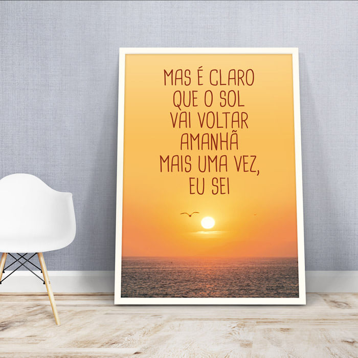 Quadro Decorativo Mais uma vez