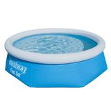 Piscina Com Borda Inflável Carrefour 2300l Fast Set