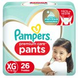 Fralda Pampers Premium Care Pants Xg Com 26un