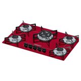 Cooktop 5 Bocas Chamalux GLP Vermelho 570 Bivolt