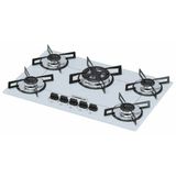 Cooktop 5 Bocas Chamalux GLP Branco 572 Bivolt