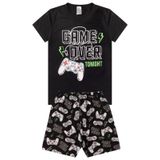 Pijama Verão Infantil Masculino Kappes Preto 6