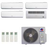 Ar-condicionado Multi Split Inverter R-32 Gree 36.000 (3x Evap Hw 12.000 + 1x Evap Cassete 1 Via 9.000) Quente/frio 220v