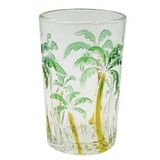 Jogo De Copos Palm Tree 6 Peças 350ml Em Vidro Kehome