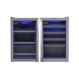 Conjunto Venax Cervejeira E Adega Piubella Cave Led Azul 100l Cinza 127v