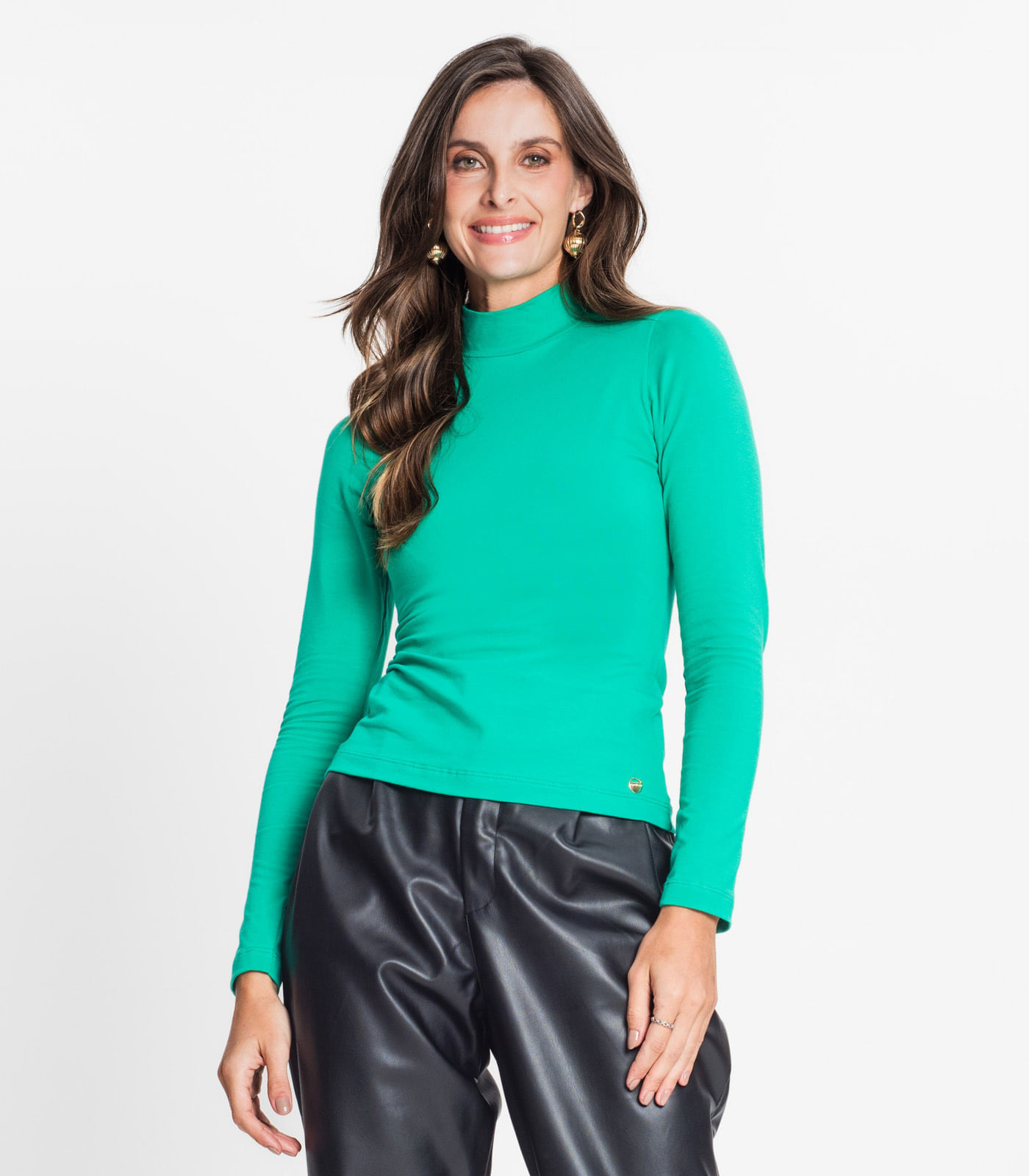 Blusa Feminina Gola Alta Rovitex Verde M