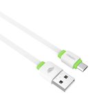 Cabo Carregador Para Celular C3tech Cb-100 Usb Micro-usb Turbo Dados 1m Branco