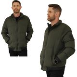 Jaqueta Masculina Bomber  Impermeável Preta Ou Verde Tamanho: P Ao Gg