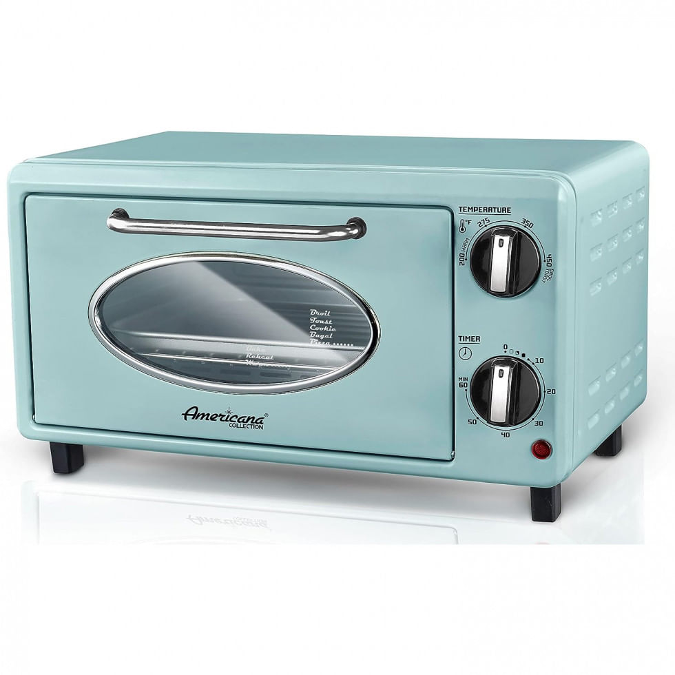 Forno Eletrico De Bancada Com Controle De Temperatura E Temporizador, 1000w, 110v, Elite Gourmet Eto147m, Verde