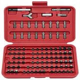 Kit De Brocas 100 Pecas Com Chaves, Phillips, Estrela Torx, Inglesa, Spline E Estojo, Neiko 10048a, Vermelho