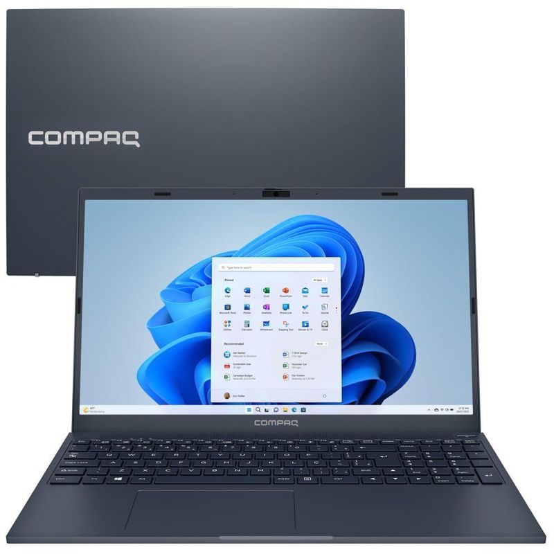 Notebook - Compaq Snapdragon 7c Sc7180 2.55ghz 4gb 128gb Ssd Qualcomm Adreno Windows 11 Home Presario 5110 15,6" Polegadas