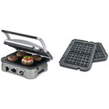 Cuisinart GR-4N 5-in-1 Sanduicheira, com placas p/ waffes.