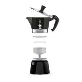 Bialetti Cafeteira Moka Espresso 3 Xícaras 130ml Bialetti Preta