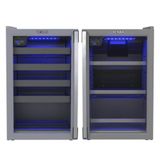 Conjunto Venax Cervejeira Blue E Adega Piubella 100 Litros Cinza Porta Invertida 220v