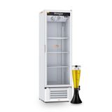 Cervejeira Expositora Porta De Vidro 400l Vcc400v Branca 127v Refrimate Com Chopeira 3,5l