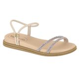 Sandalia Beira Rio Tira Pronta Pele Strech Ref 8488.113.26510.89347 Nude/aurora Bureal 036