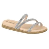 Sandalia Beira Rio Tira Pronta Camurca Ref 8488.108.7551.84710 Cristal/crème 034