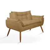 Poltrona Luxo Namoradeira Opala Sala Quarto Capuccino