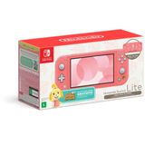 Console Nintendo Switch Lite 32gb Coral Com Animal Crossing