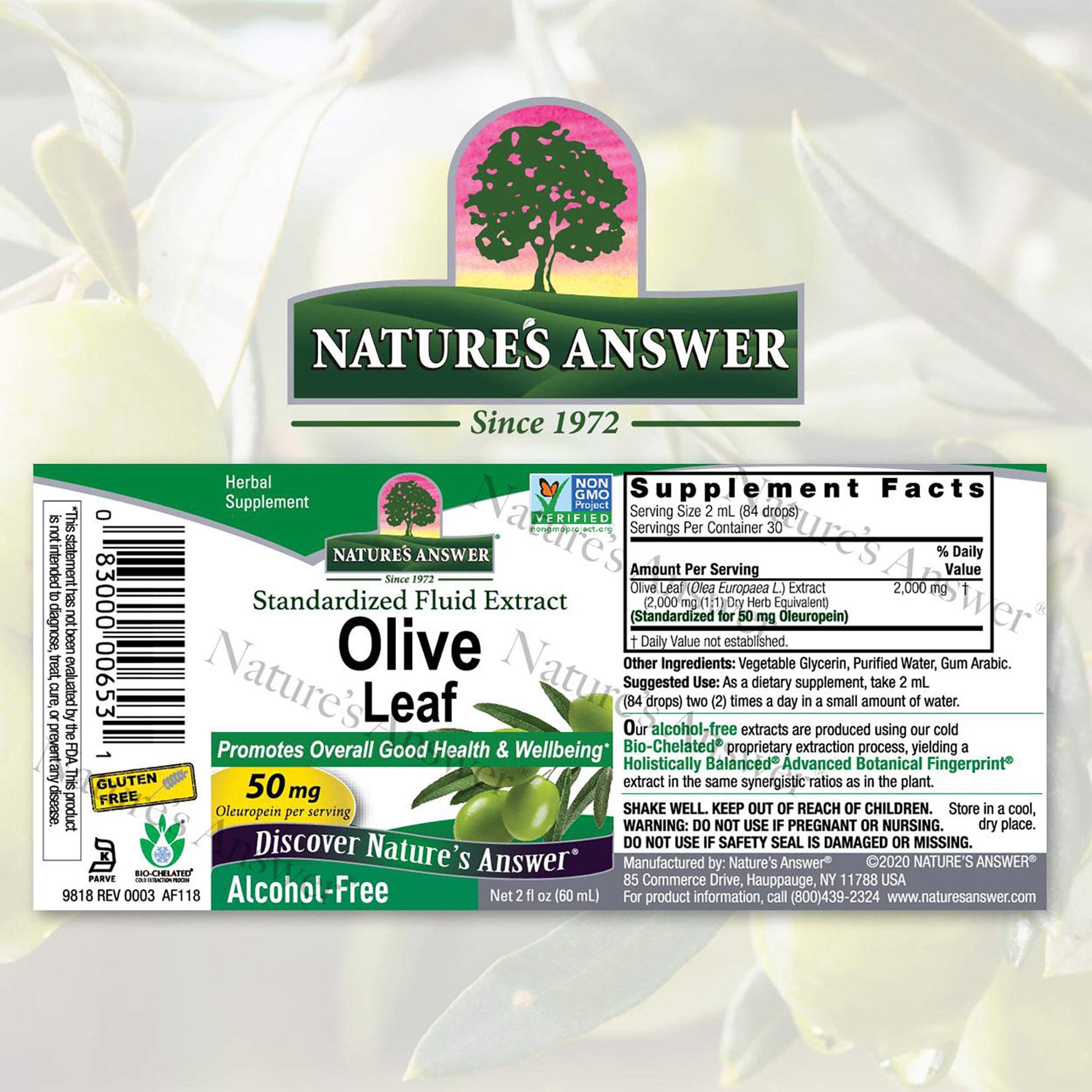 Extrato De Folha De Oliveira Af 1500mg Naturais Resposta 60ml Carrefour 4253