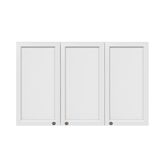 Armário Aéreo 3 Portas 120cm Unna Branco Poliman