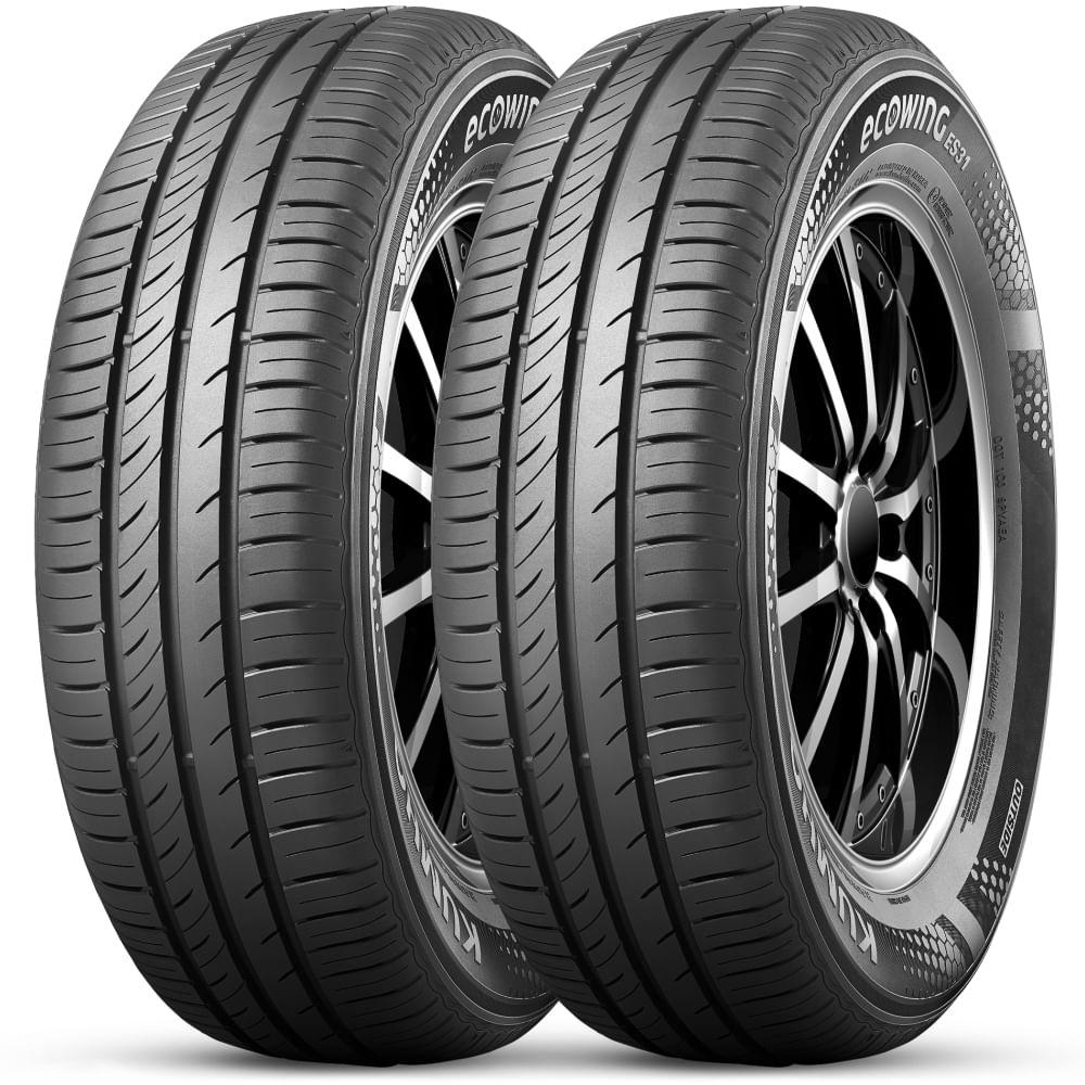 Kit 2 Pneu Aro 13 175/70r13 Kumho 82t Tl Ecowing Es31