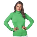 Blusa Feminina Básica Tricot Gola Alta