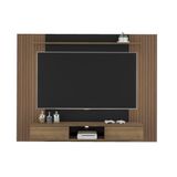 Painel Para Tv Até 75&quot; Nevada Pinho Ripado/preto Artely