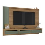 Painel Para Tv Até 75&quot; Presence Carvalho/menta Artely