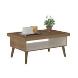 Mesa De Centro Lucca Pinho/off White Artely