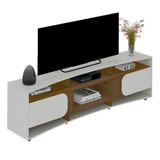 Rack Para Tv Até 86&quot; Elegance Off White/pinho Artely