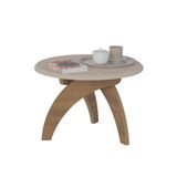Mesa De Centro Jade Off White/pinho Artely