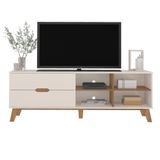 Rack Para Tv Até 75&quot; Verona Off White/pinho Artely