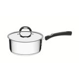 Panela Tramontina Duo Silicone Em Aço Inox Fundo Triplo Com Tampa E Cabo De Silicone 20 Cm 2,8 L - 62481/200