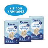 Tapete Higiênico Papum 60x55cm Para Cães De Pequeno Porte - 90 Unidades (3 Pacotes)